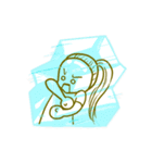 bald head girl（個別スタンプ：11）