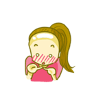 bald head girl（個別スタンプ：12）