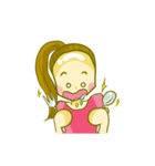 bald head girl（個別スタンプ：13）
