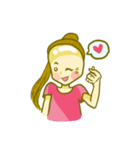 bald head girl（個別スタンプ：15）