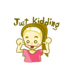 bald head girl（個別スタンプ：17）