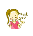 bald head girl（個別スタンプ：18）