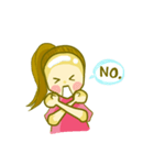 bald head girl（個別スタンプ：21）