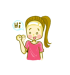 bald head girl（個別スタンプ：23）
