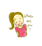 bald head girl（個別スタンプ：24）