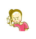 bald head girl（個別スタンプ：29）