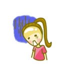 bald head girl（個別スタンプ：31）