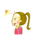 bald head girl（個別スタンプ：33）