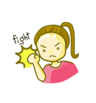 bald head girl（個別スタンプ：36）