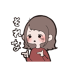 表情豊かな女の子（個別スタンプ：35）