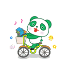 グリーンぱんだ（個別スタンプ：4）