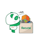 グリーンぱんだ（個別スタンプ：8）