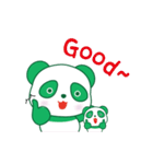 グリーンぱんだ（個別スタンプ：23）