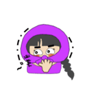 Purple Ninja sister(Animation)（個別スタンプ：1）