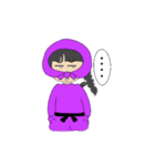 Purple Ninja sister(Animation)（個別スタンプ：23）