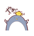 ペンギンとヒヨコの日常。（個別スタンプ：3）