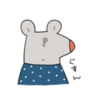 水玉服のねずみ（個別スタンプ：7）