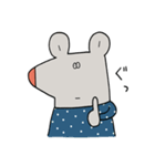 水玉服のねずみ（個別スタンプ：12）