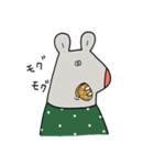 水玉服のねずみ（個別スタンプ：22）