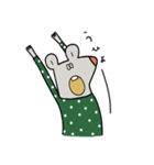 水玉服のねずみ（個別スタンプ：33）