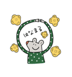 水玉服のねずみ（個別スタンプ：36）