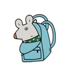 水玉服のねずみ（個別スタンプ：37）