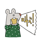 水玉服のねずみ（個別スタンプ：38）