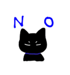 理系猫クロ。（個別スタンプ：2）