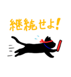 理系猫クロ。（個別スタンプ：31）