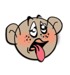 Funny smiley face（個別スタンプ：19）