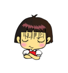 cute girl and cockroach（個別スタンプ：4）