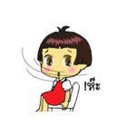 cute girl and cockroach（個別スタンプ：10）