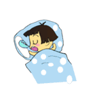 cute girl and cockroach（個別スタンプ：26）