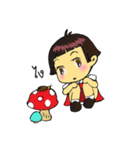 cute girl and cockroach（個別スタンプ：30）