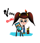 Jaidee's Kids art（個別スタンプ：8）