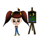 Jaidee's Kids art（個別スタンプ：11）