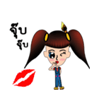 Jaidee's Kids art（個別スタンプ：21）