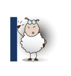 Very Funny and Fluffy-white Sheep Vol II（個別スタンプ：18）