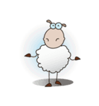 Very Funny and Fluffy-white Sheep Vol II（個別スタンプ：36）