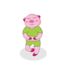 One of us: The Plump Pink, Love yoga！（個別スタンプ：13）