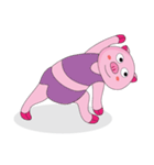 One of us: The Plump Pink, Love yoga！（個別スタンプ：14）