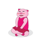 One of us: The Plump Pink, Love yoga！（個別スタンプ：20）