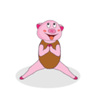One of us: The Plump Pink, Love yoga！（個別スタンプ：28）