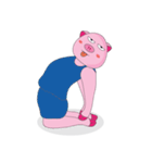 One of us: The Plump Pink, Love yoga！（個別スタンプ：33）