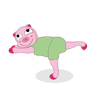 One of us: The Plump Pink, Love yoga！（個別スタンプ：39）