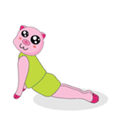 One of us: The Plump Pink, Love yoga！（個別スタンプ：40）