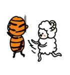 Lucky sheep's husband( happy tiger)（個別スタンプ：35）