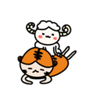 Lucky sheep's husband( happy tiger)（個別スタンプ：37）
