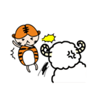 Lucky sheep's husband( happy tiger)（個別スタンプ：39）