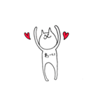 腹で語るねこ（個別スタンプ：4）